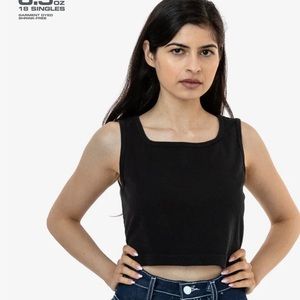 Los Angeles Apparel - Garment Dye Crop Tank